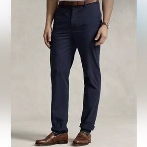 Polo Ralph Lauren Men's Pants Blue 38x32 Stretch Classic Fit, Cotton